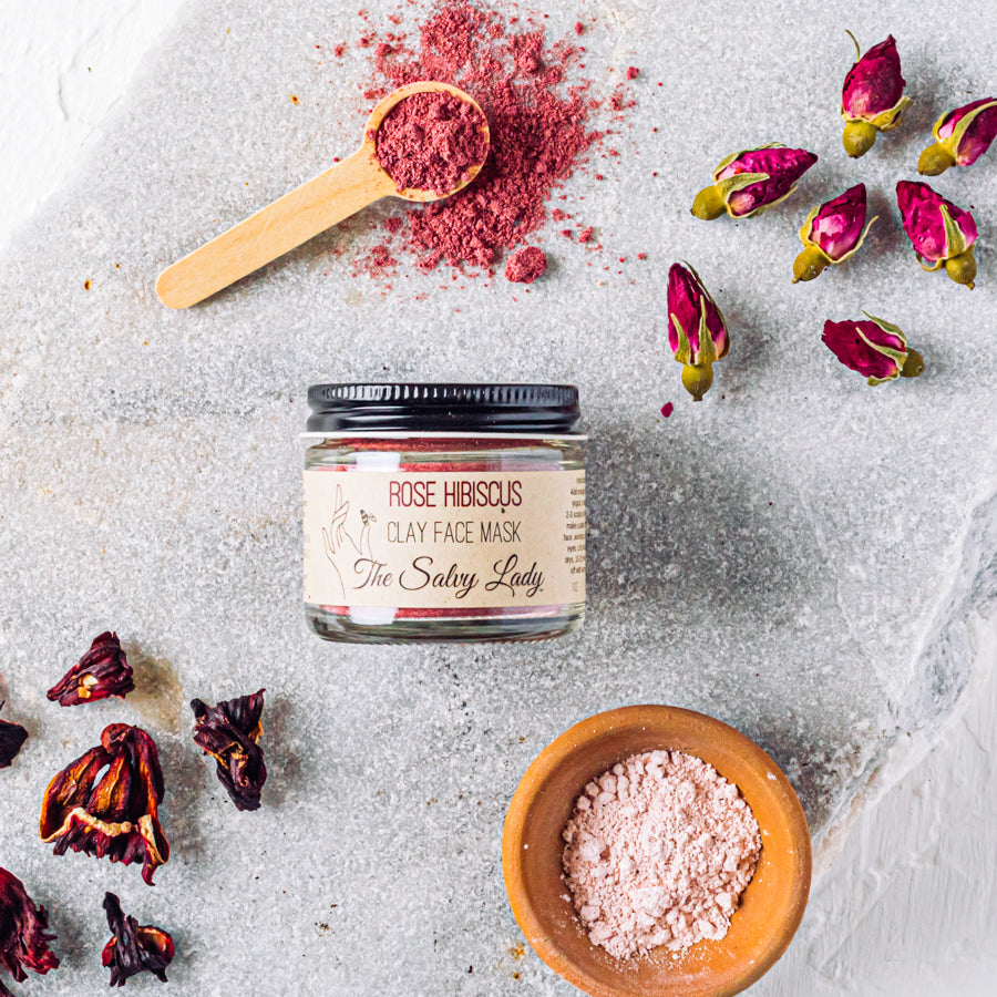 Rose Hibiscus Face Mask